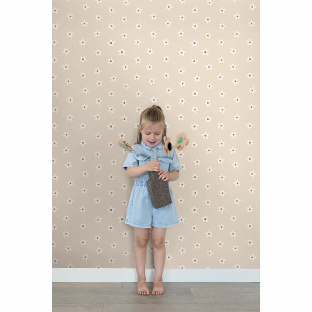 Esta Home madeliefjes beige - 131112 (incl. Gratis Lijm*) Beige