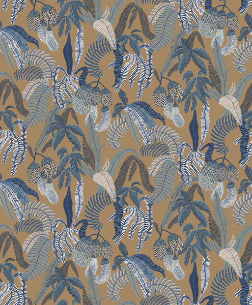 Masureel Romance ROM003  (incl. Gratis Lijm*) Wit / Beige / Blauw