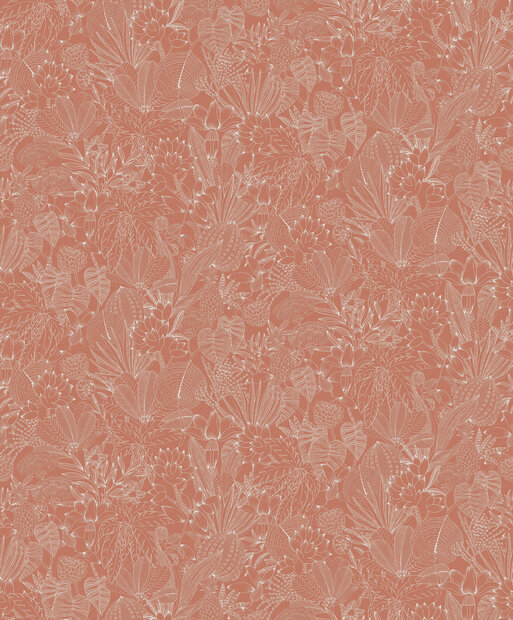 Masureel Romance ROM104  (incl. Gratis Lijm*) Grijs / Terracotta