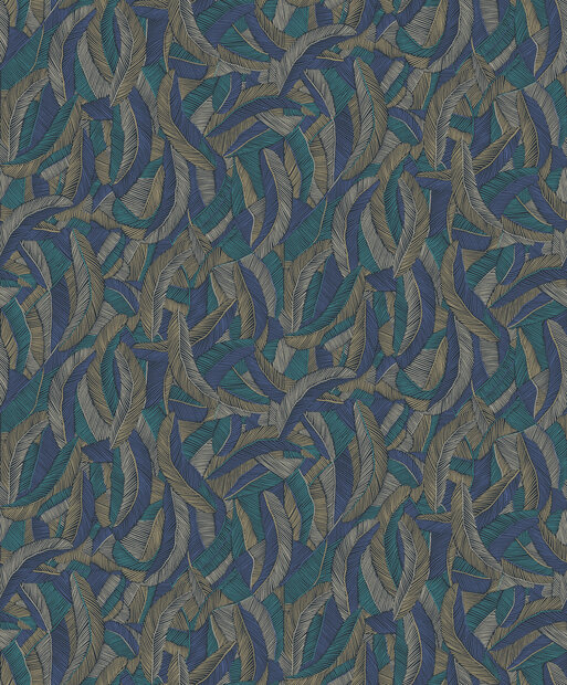 Masureel Romance ROM203  (incl. Gratis Lijm*) Beige / Blauw / Groen