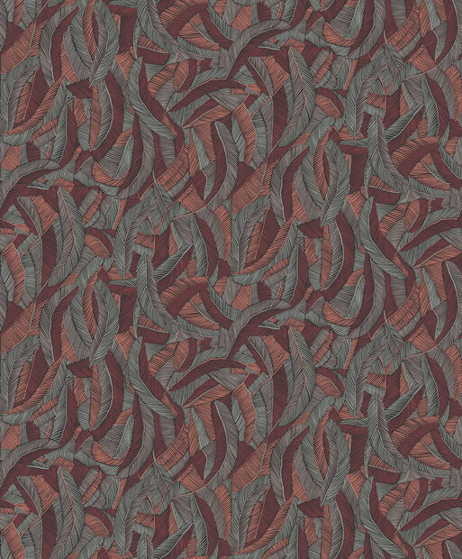 Masureel Romance ROM204  (incl. Gratis Lijm*) Grijs / Rood / Oranje