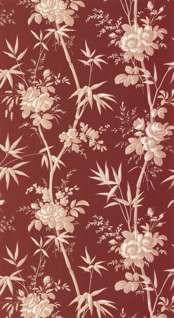Casadeco Les Belles Toiles De Jouy 2 BTJD201708778 (incl. Gratis Lijm*) Wit / Rood / Oranje
