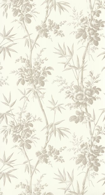Casadeco Les Belles Toiles De Jouy 2 BTJD201709339 (incl. Gratis Lijm*) Wit / Grijs