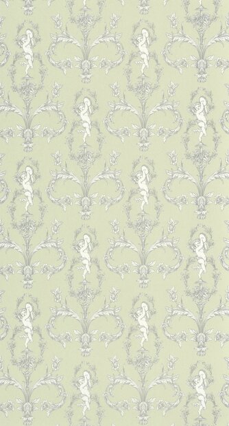 Casadeco Les Belles Toiles De Jouy 2 BTJD201717373 (incl. Gratis Lijm*) Groen