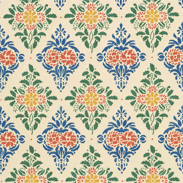 Dutch Wall Decor Gammalsvenska Papper 038-18 / 3650003818 Creme / Blauw / Groen / Rood