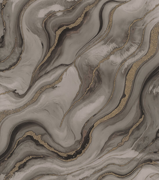 Rasch Factory VI 497656 Grijs / Zwart / Goud