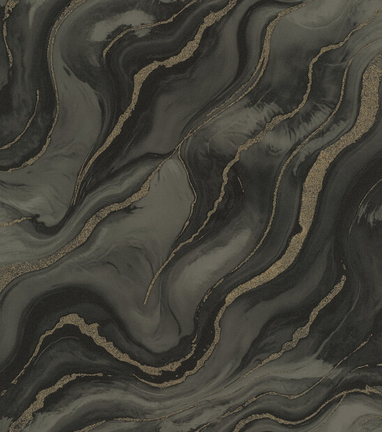 Rasch Factory VI 497663 Zwart / Goud