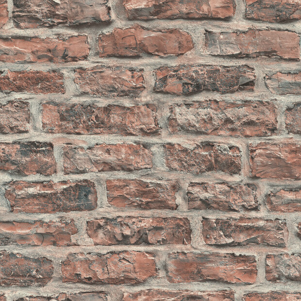 Rasch Factory VI 498332 Grijs / Terracotta