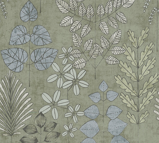 AS Creation Nordic Feeling 79149-1 Groen