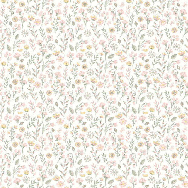 Dutch Wallcoverings Sweet Dreams A832-03 Roze / Geel