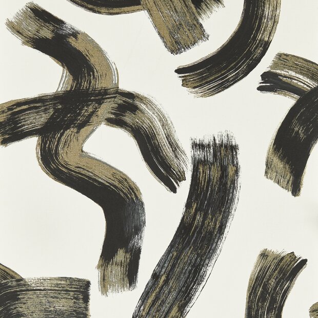 Clarke &amp; Clarke Metropolitan Wallcoverings W0227/04 Zwart