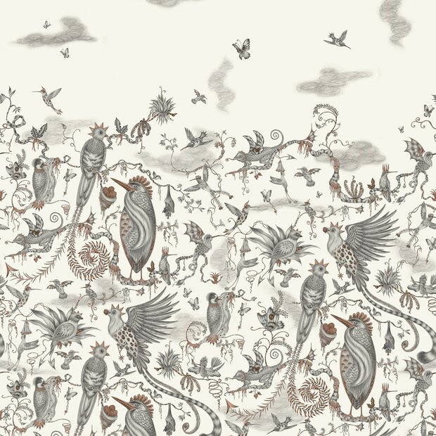 Clarke &amp; Clarke Emma Shipley Mythica Wallcoverings W0200/01 Geel