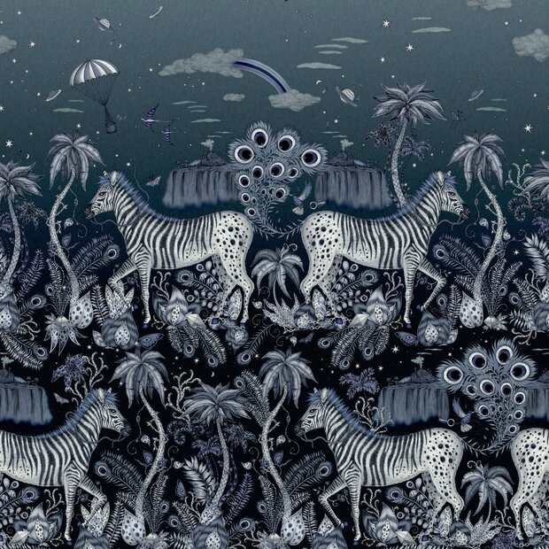 Clarke &amp; Clarke Emma Shipley Mythica Wallcoverings W0201/01 Grijs