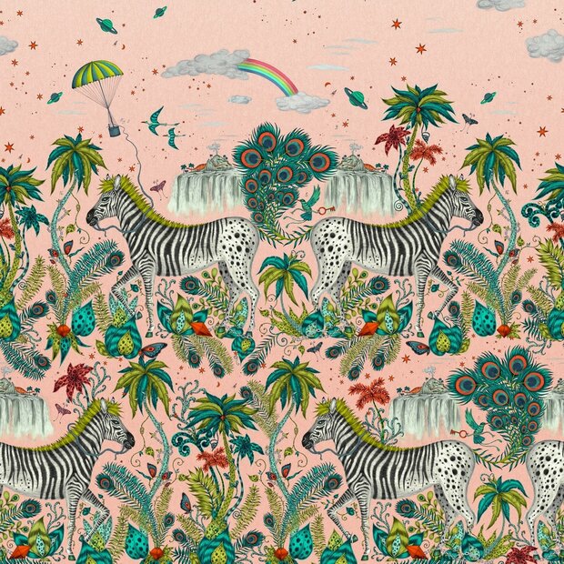 Clarke &amp; Clarke Emma Shipley Mythica Wallcoverings W0201/02 Multicolours