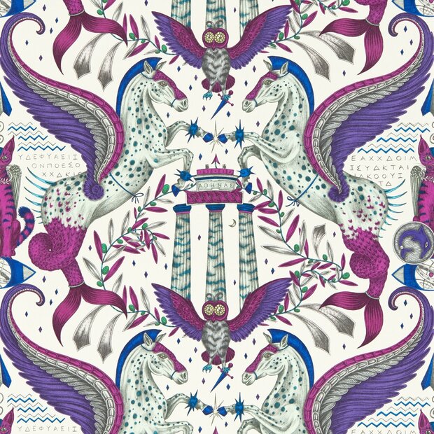 Clarke &amp; Clarke Emma Shipley Mythica Wallcoverings W0215/03 Grijs