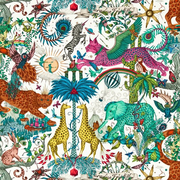 Clarke &amp; Clarke Emma Shipley Mythica Wallcoverings W0216/03 Multicolours