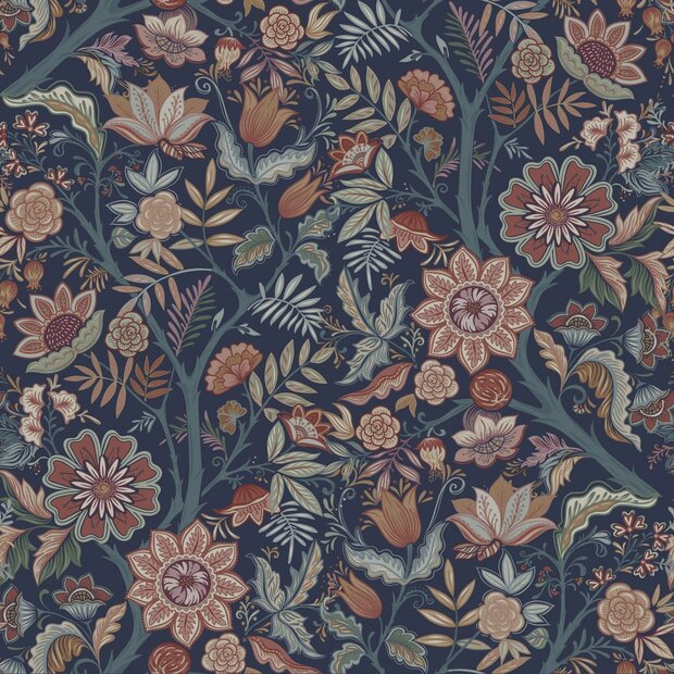 Esta Home Bloemen 363212 Blauw