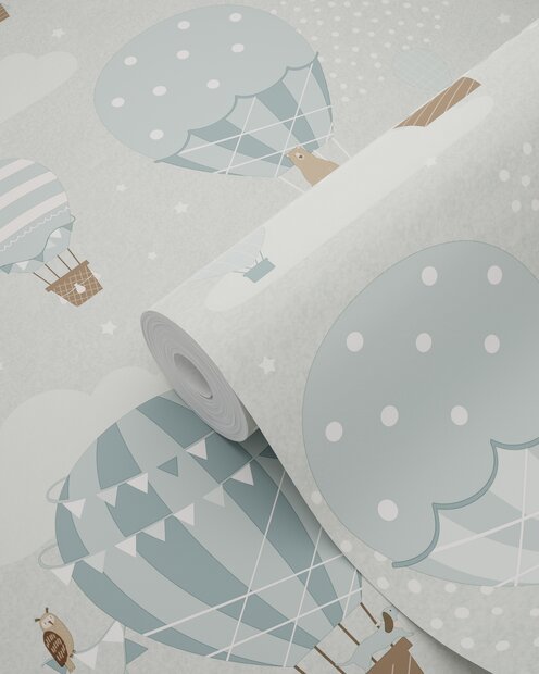 Esta Home Wolken Dieren 363215 Blauw