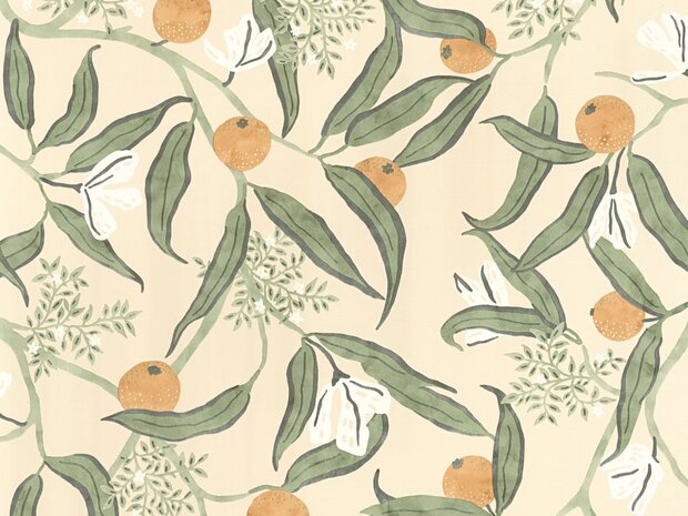 Caselio Danae DAE103611077 - Groen / Beige Behang