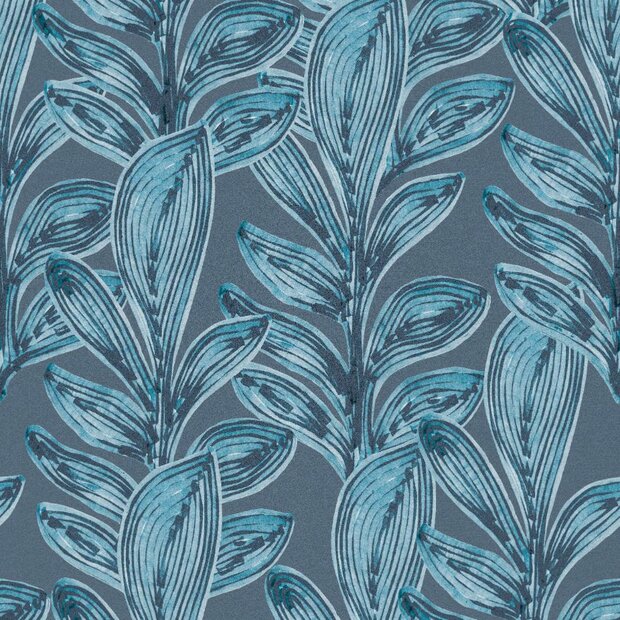 Noordwand Hohenberger Line &amp; Leaf 65798 Blauw