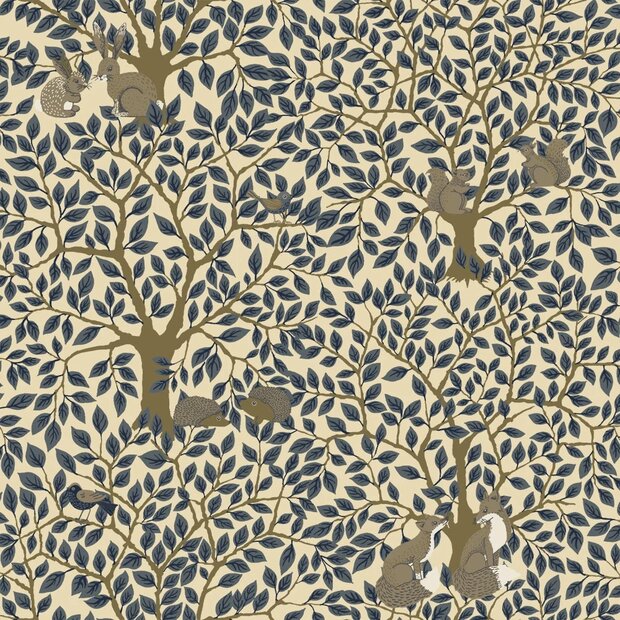 Midbec Gr&ouml;nhaga 44113 - Blauw Behang