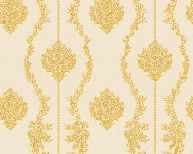 AS Creation Chateau 5 34493-4 - Geel / Creme