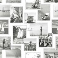 Esta Regatta Crew - Surf Edition 138956 - Zwart Wit - Grijs Behang