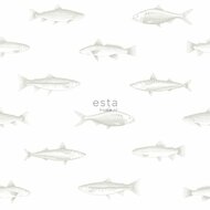 Esta Regatta Crew - Surf Edition 138966 - Zilver - Wit Behang