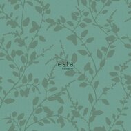 Esta Blush 148730 - Turquoise Behang