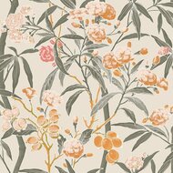 Casadeco Cuba CBBA84333348 - Oranje / Beige Behang