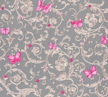 AS Creation Versace 3 34325-5 | 343255 - Paars / Grijs Behang