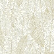Esta Home Black &amp; White 139125 - Wit - Goud Behang