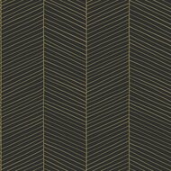 Esta Home Black &amp; White 139136 - Zwart - Goud Behang