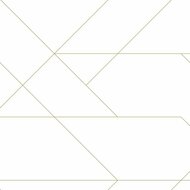 Esta Home Black &amp; White 139143 - Wit - Goud Behang