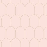 Esta Art Deco 139201 - Roze - Goud Behang