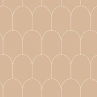 Esta Art Deco 139203 - Terracotta - Oranje - Beige Behang