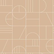 Esta Art Deco 139208 - Terracotta - Roze - Oranje Behang