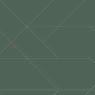Esta Art Deco 139212 - Groen - Goud Behang