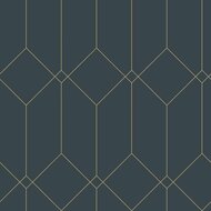 Esta Art Deco 139225 - Blauw Behang