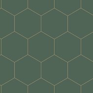Esta Art Deco 139228 - Groen - Goud Behang