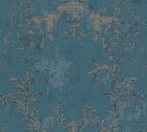 AS Creation History of Art 37648-5 - 376485 - Blauw / Zilver Behang