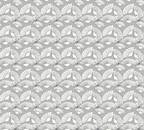 AS Creation Karl Lagerfeld Fan 37847-1 - 378471 - Grijs / Zilver Behang