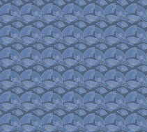 AS Creation Karl Lagerfeld Fan 37847-4 - 378474 - Blauw / Wit Behang