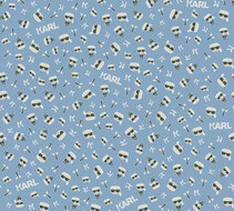 AS Creation Karl Lagerfeld Ikonik 37843-1 - 378431 - Blauw / Zwart Behang