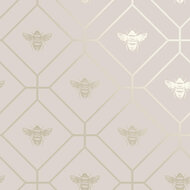 Dutch Wallcoverings Imaginarium II 13083 Roze + Goud Metallic Behang