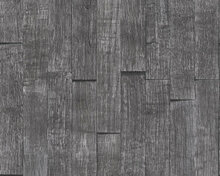AS Creation Wood&#039;n Stone 2 Hout behang 35584-1 - Zwart Behang