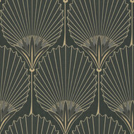 Dutch Wallcoverings Asperia A54901 zwart - goud Behang