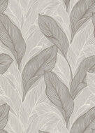fashion for walls bladeren wit grijs zilver vlies Behang