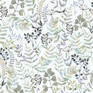 Dutch Wallcoverings Botanique M685-04 / M68504 wit - groen Behang