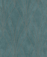 Dutch Wallcoverings Elegance L856-04 groen - goud Behang